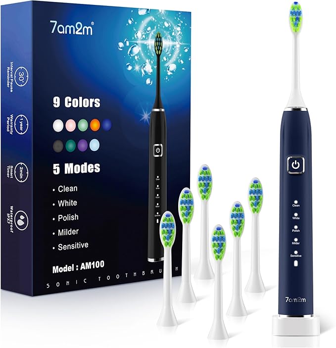 7AM2M Sonic Electric Toothbrush by 7AM2M