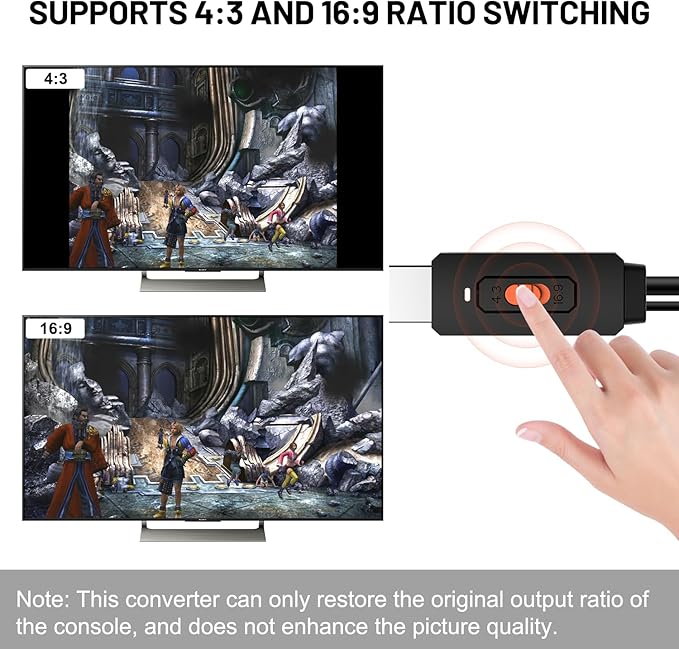 Azduou PS2 to HDMI Adapter HD-Link Cable - Image 6