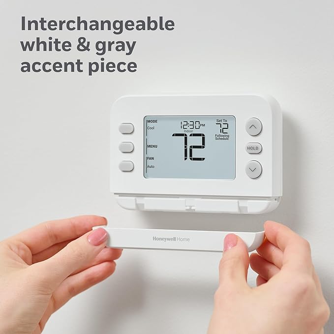 New! Honeywell Home Programmable Thermostat, Conventional/Heat Pump - Image 4