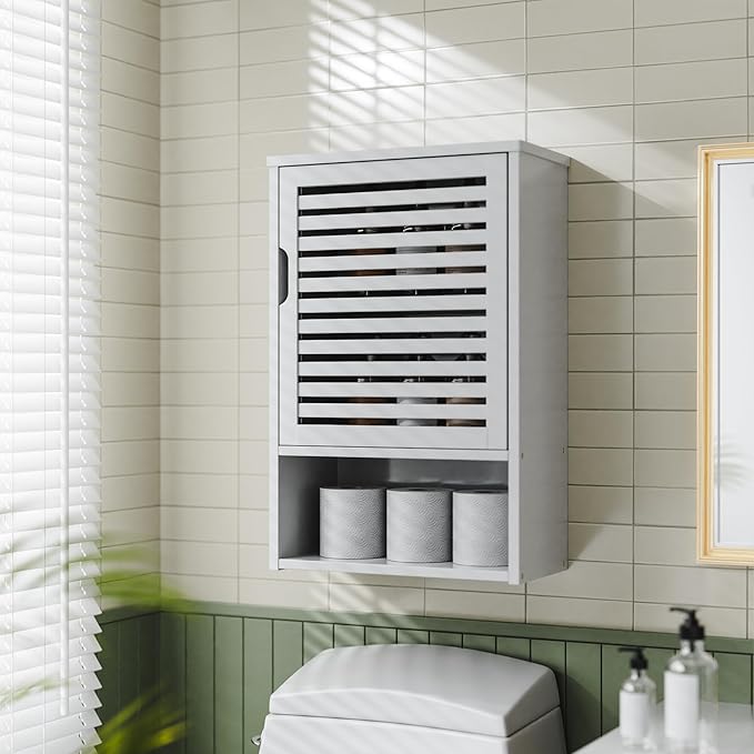 HITNET Bathroom Cabinet Over Toilet, Hanging Cupboard - Image 2
