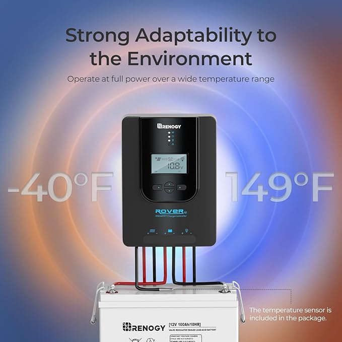 Renogy Charge Controller-Rover 30A MPPT 12V/24V Auto-Detect LCD Display | 99.9% - Image 3