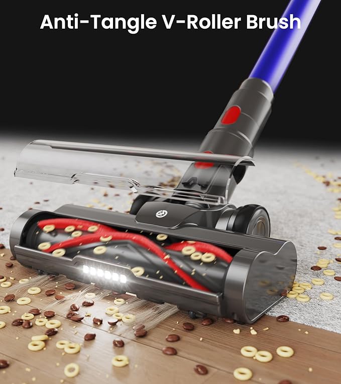 FKIEN Cordless Vacuum Cleaner, 550W 45kPa 65Mins Vacuum Cleaners - Image 6