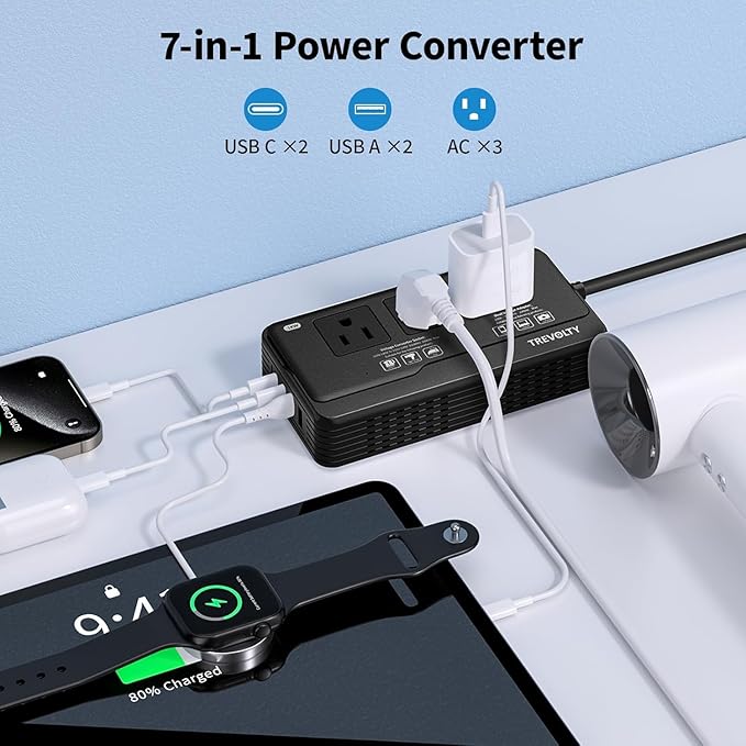 TREVOLTY 2000W Voltage Converter US to Europe - Image 3