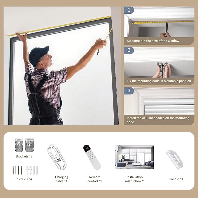 Boolegon Motorized Blinds with Remote, 100% Blackout Smart Blinds, Automatic - Image 6