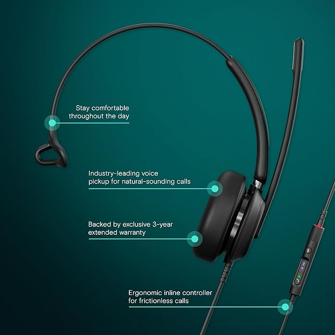 EPOS Impact 730T Mono Wired USB C and USB A Headset - Image 2
