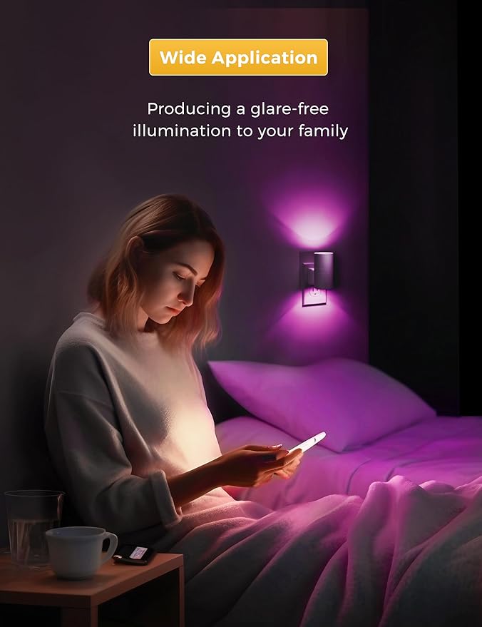 L LOHAS LED Night Light, Night Lights Plug into Wall, Color Changing Nightlight - Image 5