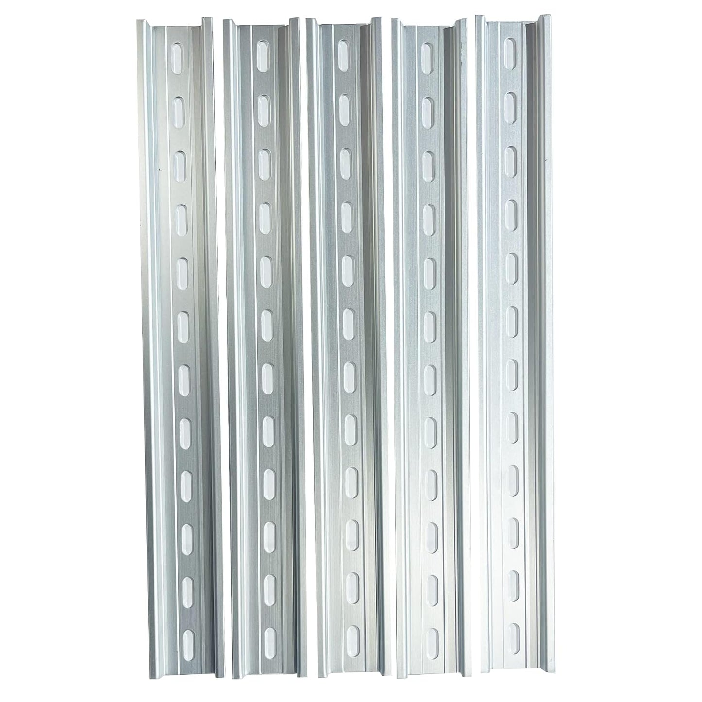 T&G 5 Pieces DIN Rail Slotted Aluminum RoHS 35mm Wide 7.5mm High (12")