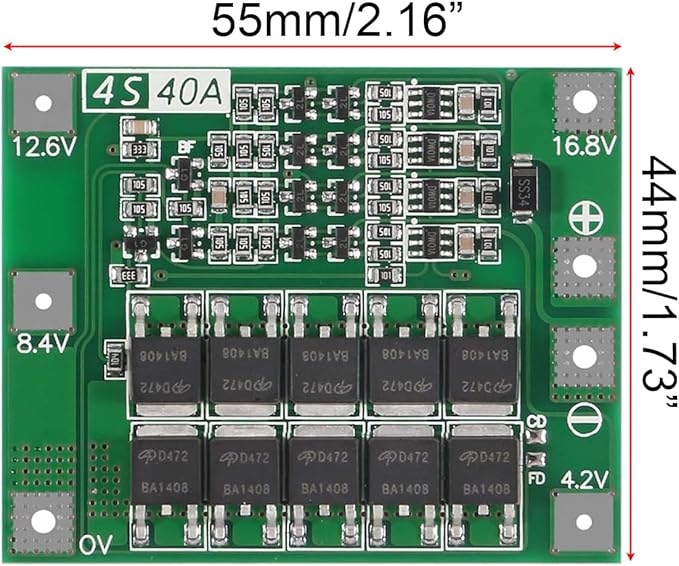 Gebildet 3pcs Enhanced 4S 40A 16.8V 18650 Lithium Battery Protection Board PCB - Image 3