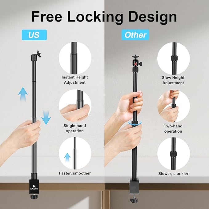 Ailight Camera Desk Mount Webcam Stand - Image 3