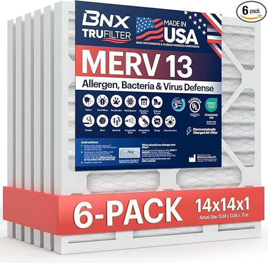 BNX TruFilter 14x14x1 Air Filter MERV 13 by BNX