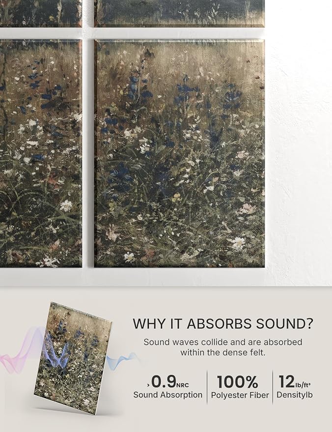 Wall Art Acoustic Panels, Decorative Sound Absorbing Panels - Image 4