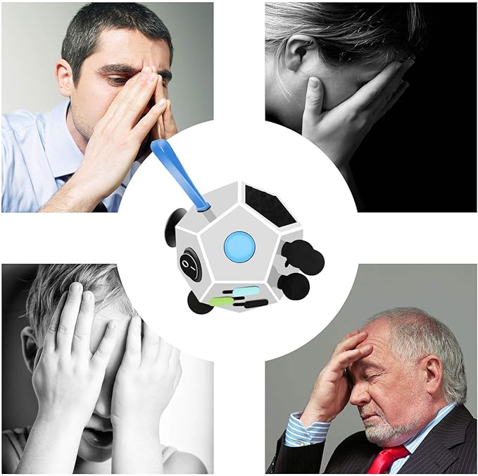Fidget Dodecagon –12-Side Fidget Toys Cube Relieves Stress and Anxiety Anti - Image 7