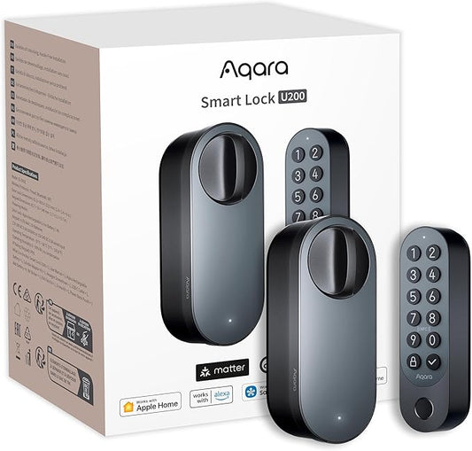 Aqara Smart Lock U200, Matter Over Thread, Keyless Entry Door Lock by Aqara