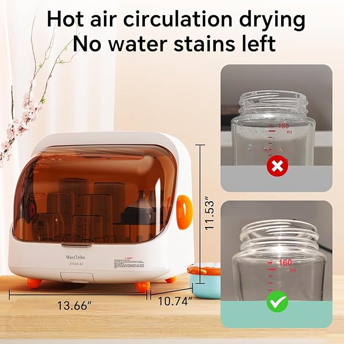 Baby Bottle Sterilizer and Dryer – UV Sterilizer 20L Large Capacity, Hot Air - Image 2