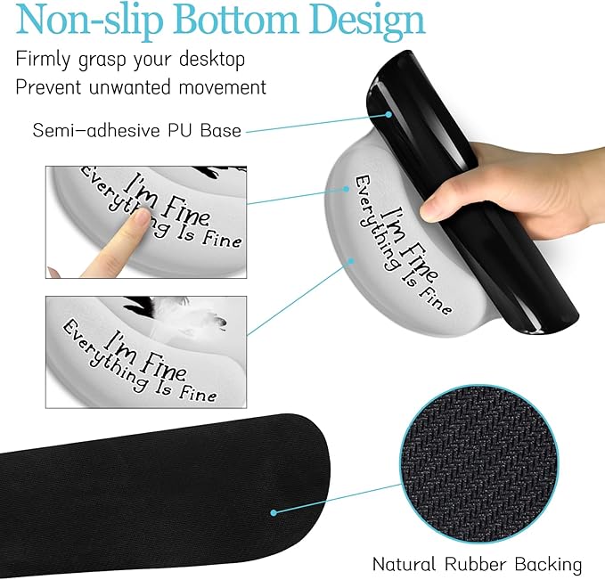 LIMKRIAN Desk Mat Set, Large Gaming Mouse Pad - Image 6