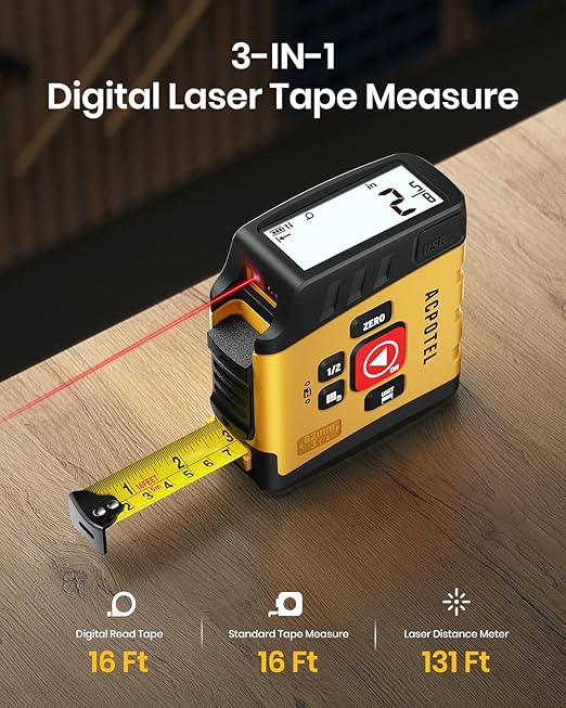 3-in-1 Digital Tape Measure - Image 2