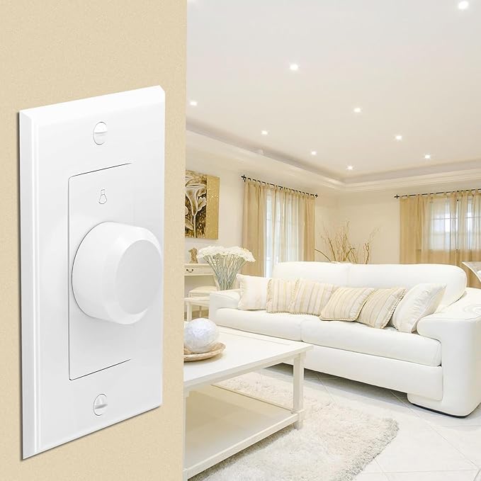 RECOIL VC-R100 100W Impedance Matching Wall Mount Volume Control Knob, Flush - Image 4