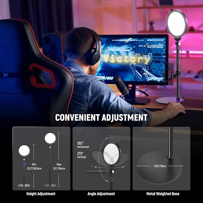 NEEWER Basics 2 Pack 7" Desktop Ring Lights - Image 6