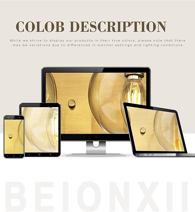 Beionxii Bathroom Vanity Light, 3-Light Brushed Gold Bathroom Light Fixtures - Image 8
