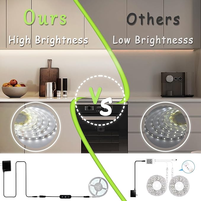 Led Strip Lights for Bedroom Dimmable 20 FT 360 Leds Rope Light Flexible Super - Image 2