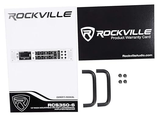 Rockville RCS350-6 350W 6 Zone 70V Commercial Amplifier, Rack Mount, - Image 4