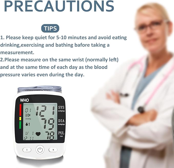 Blood Pressure Monitor, Irregular Heartbeat Detector, Automatic BP Monitor 90x2 - Image 5
