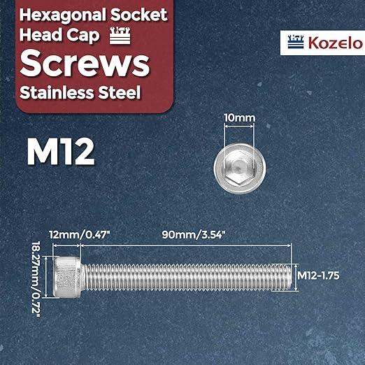 Kozelo 2pcs Socket Head Cap Screws - Image 2