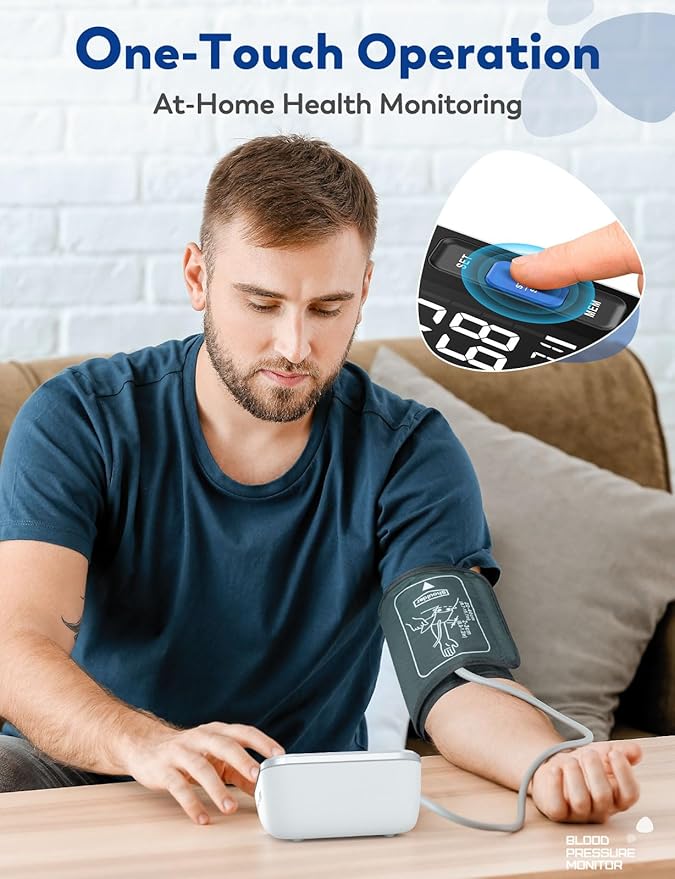 Blood Pressure Monitors for Home Use Upper Arm, Accurate Cuff 8.7”-15.7” Monitor - Image 2