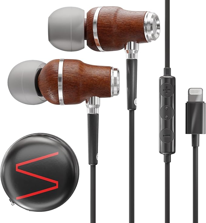 Symphonized iPhone Earphones Wired Deep Bass Sound, 3D Sound, Microphone Volume by Symphonized