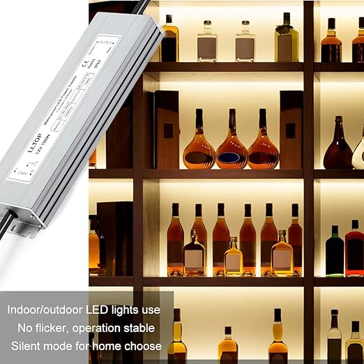 LLTOP LED Driver 100 Watts Waterproof IP67 Power Supply AC100-264V to 12V DC - Image 4