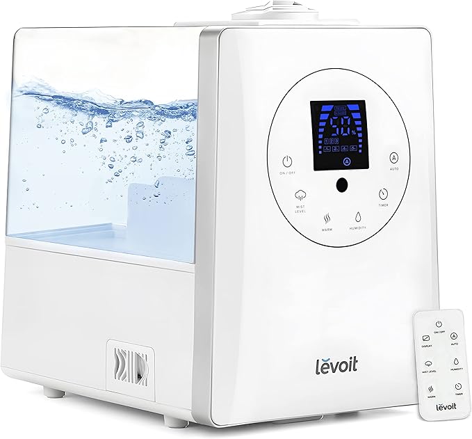 LEVOIT Humidifiers for Bedroom Large Room Home, 6L Warm and Cool Mist by Levoit