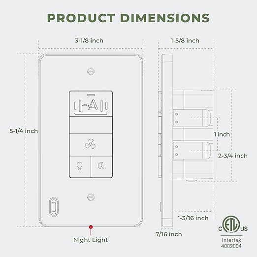 Akicon Humidity Sensor Switch - Image 7
