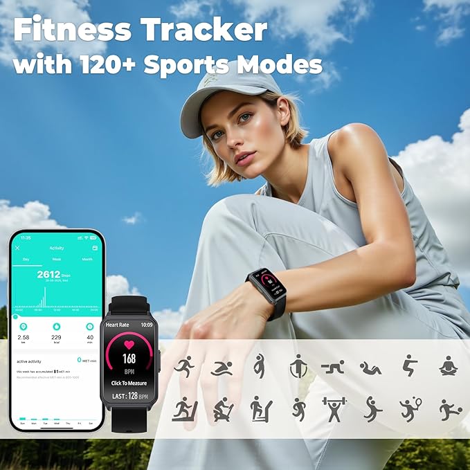 Fitness Tracker，Smart Watch 24/7 Heart Rate Spo2 Blood Oxygen Monitor Sleep - Image 6