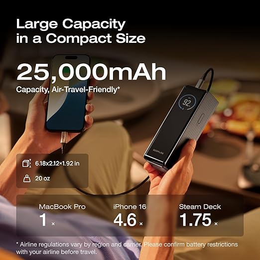 EF ECOFLOW Rapid Power Bank 25, 170W Portable Charger - Image 5