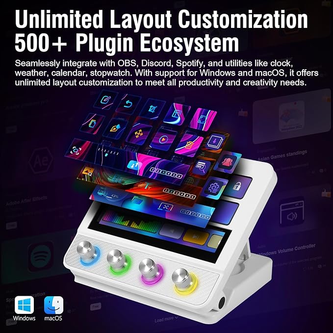 VSDINSIDE Macro Pad, Streaming Deck Stream Controller Soundboard Keypad - Image 4