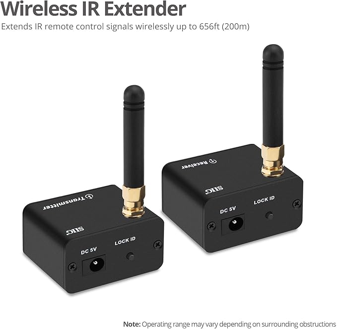 SIIG Pro Wireless IR Remote Control Extender Kit, Infrared Repeater Signal - Image 3