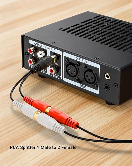 VCELINK RCA Splitter 1 Male to 2 Female Stereo Audio Cable, Car Radio, Digital - Image 7