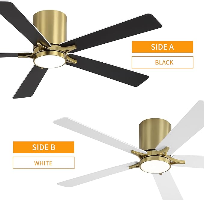 WINGBO 48" DC Flush Mount Ceiling Fan - Image 4