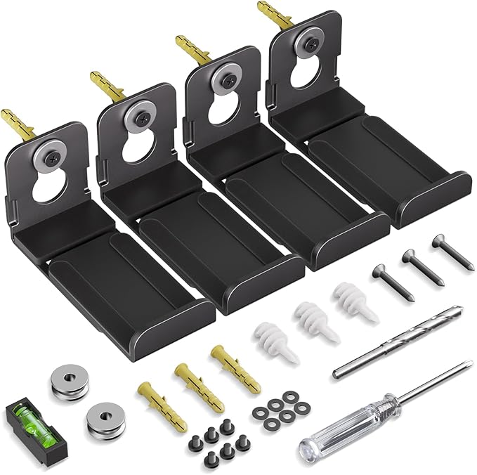 MUAKIOY Soundbar Mount, Speaker Wall Mount Brackets Under TV, Heavy Duty Sound by MUAKIOY
