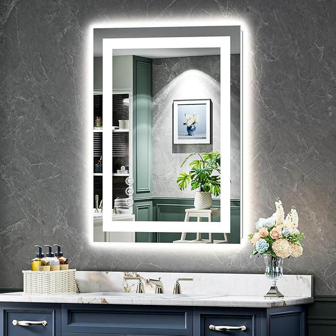 YEELAIT 20x28 Inch LED Bathroom Mirror by YEELAIT