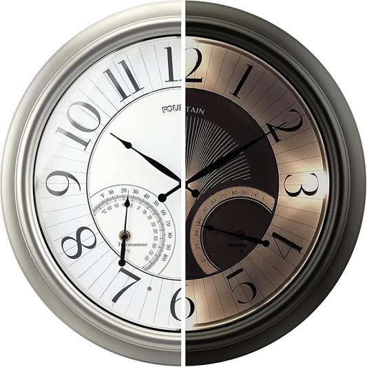 FOUNTAIN DESIGNS 18" Illuminated in/Outdoor Clock by FountainDesigns