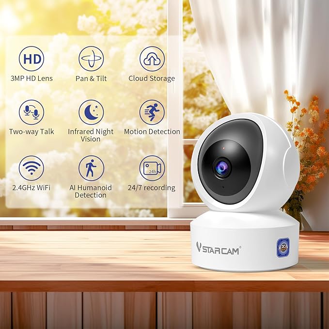 VSTARCAM 3MP Pet Camera Indoor - Image 2