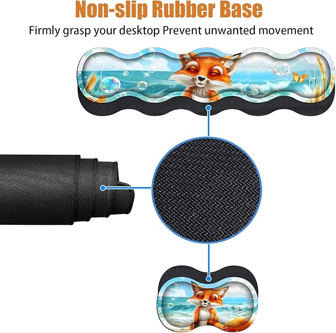 4 in 1 Ergonomic Keyboard Wrist Rest & Mouse Pad Wrist Rest Set, Large XXL - Image 4