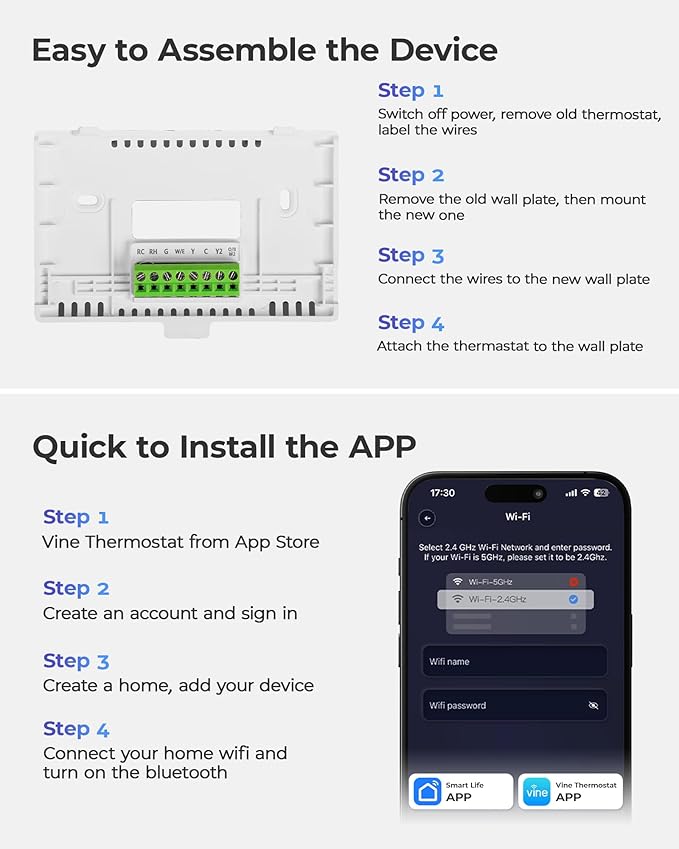 Vine Smart Thermostat for House - Image 6