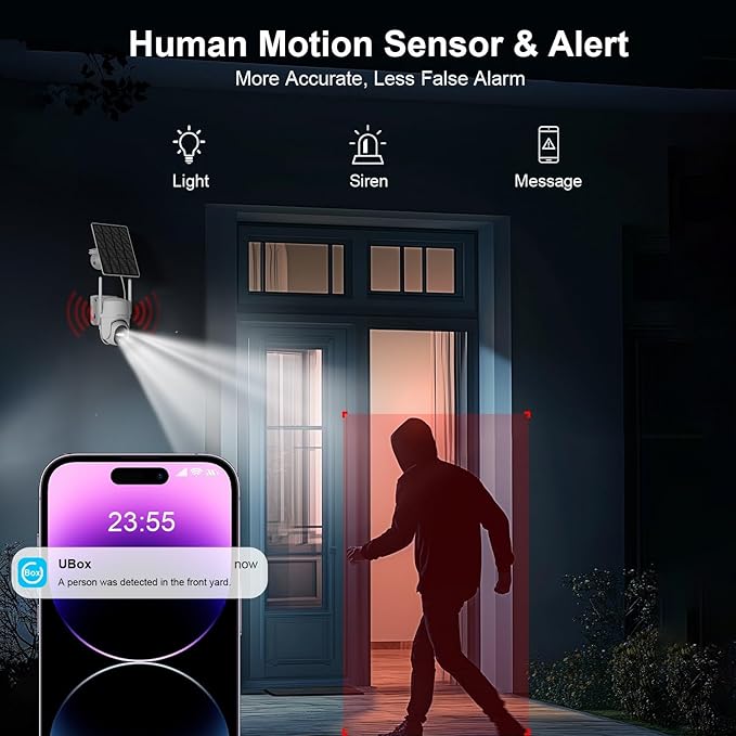 HOSAFE.COM Home Security Cameras Wireless Outdoor, Outdoor Camera Wireless WiFi - Image 4