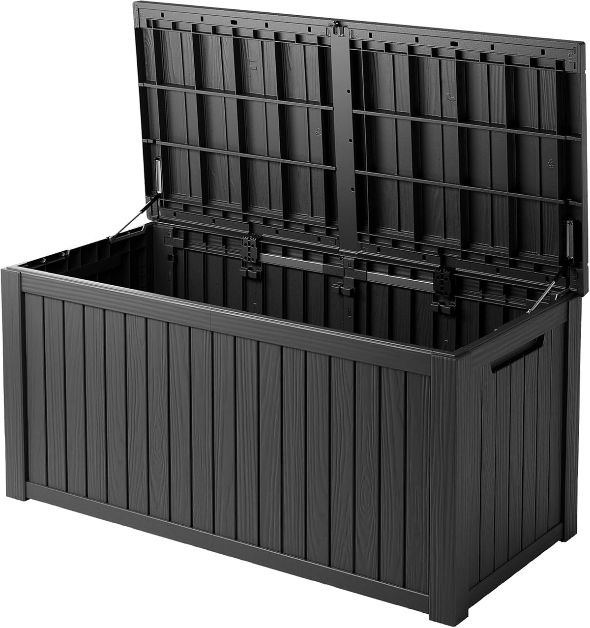 180 gallon resin deck box, waterproof outdoor storage, main product view