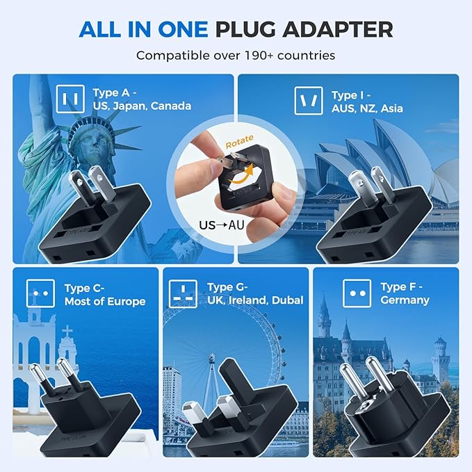 DOACE 220V to 110V Voltage Converter US to Europe - 2000W Converter - Image 5