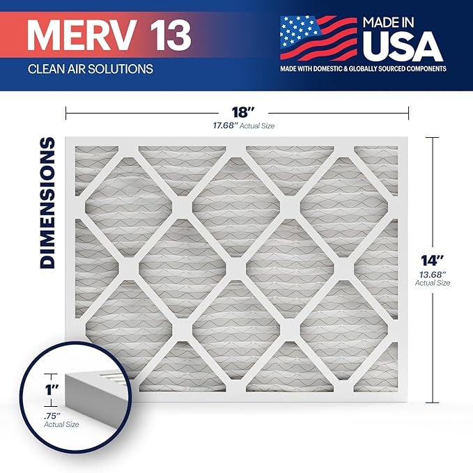 BNX TruFilter 14x18x1 Air Filter MERV 13 - Image 2