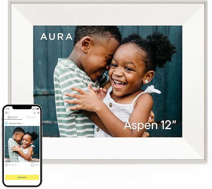 Aspen 12" | Aura's Most Versatile HD Digital Picture Frame by Aura