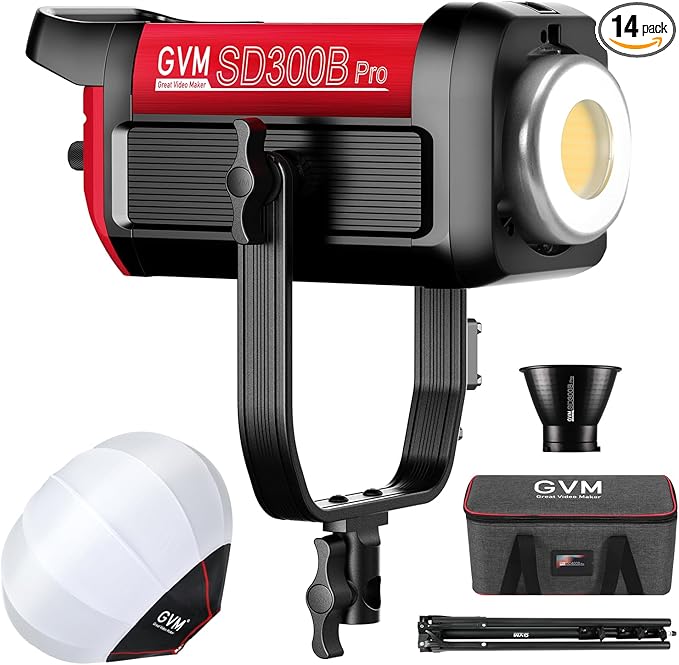 GVM 300W Photography Lighting Bi-Color Video Light by GVMGreatVideoMaker